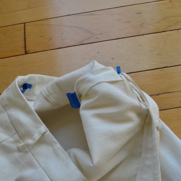 J McLaughlin Linen Blend Straight Leg Pants Size 6 White - Picture 5 of 9